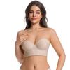 Intimo Sexy da Donna Taglie Forti per Primavera ed Estate, Schiena Scoperta, Con Ferretto, Push-up, Senza Spalline, Antiscivolo
