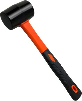 Rubber Hammer, 50mm, Rubber Head, Non-Slip Grip, Lightweight Hand Tool, for Assembling Furniture, Sheet Metal Work, and Machine Repair