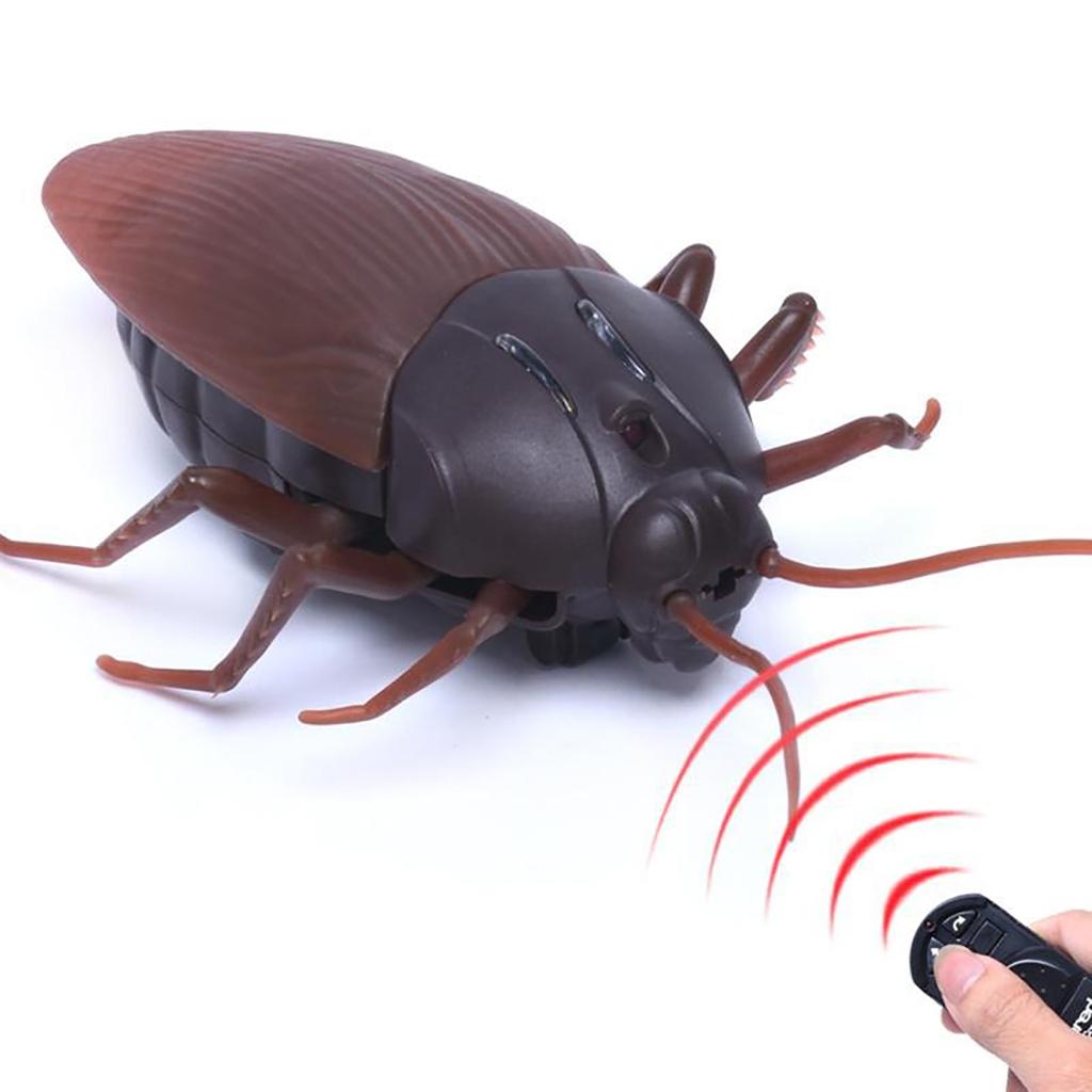 Remote Control Cockroach Toy Electric Simulation Cockroach Animal Model New Peculiar Prank Toy