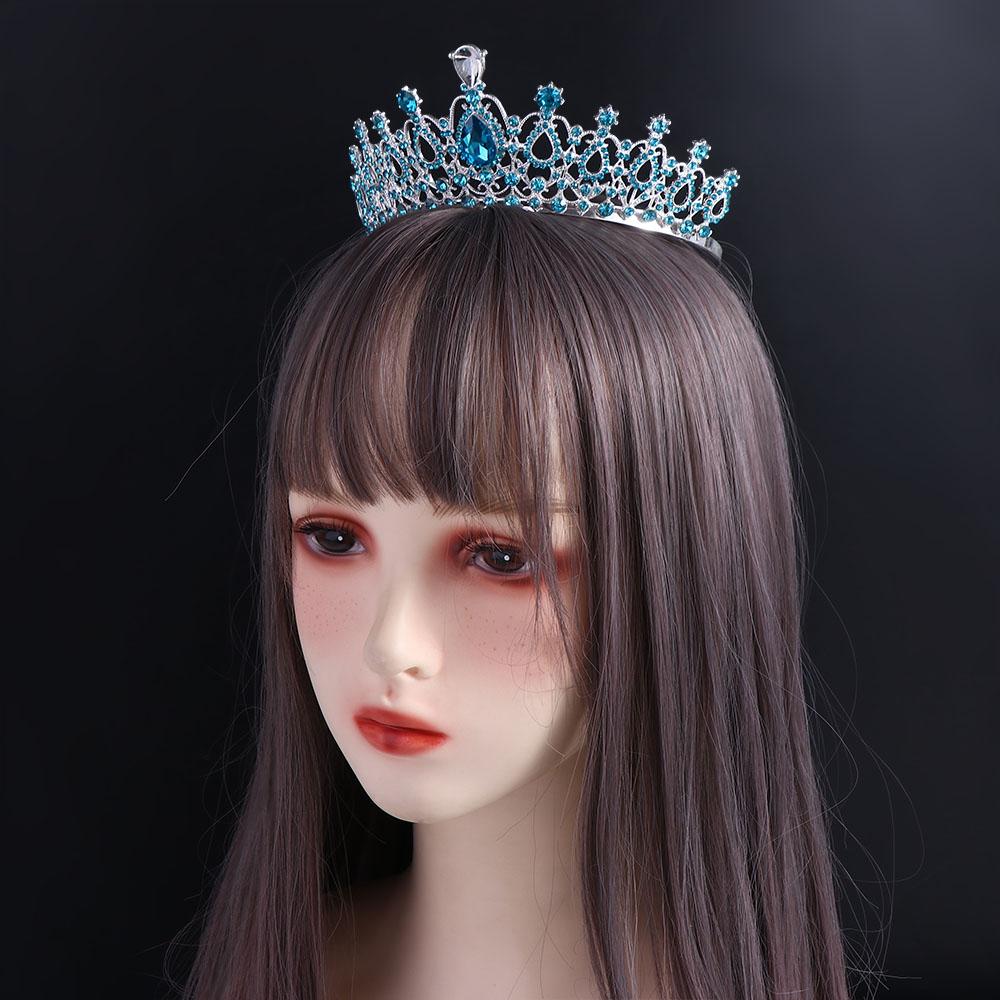 Queen Princess Baroque Vintage Rhinestone Tiara Bride Crown Wedding Hair Accessories Crystal Crown