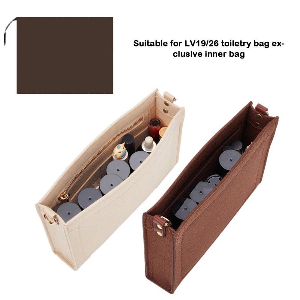 Ordentliche Filz-Handtaschen-Einlage Tasche Kosmetik-Aufbewahrungstasche Stütz-Geldbörsen-Liner Organisation Innentasche Für LV 19/26