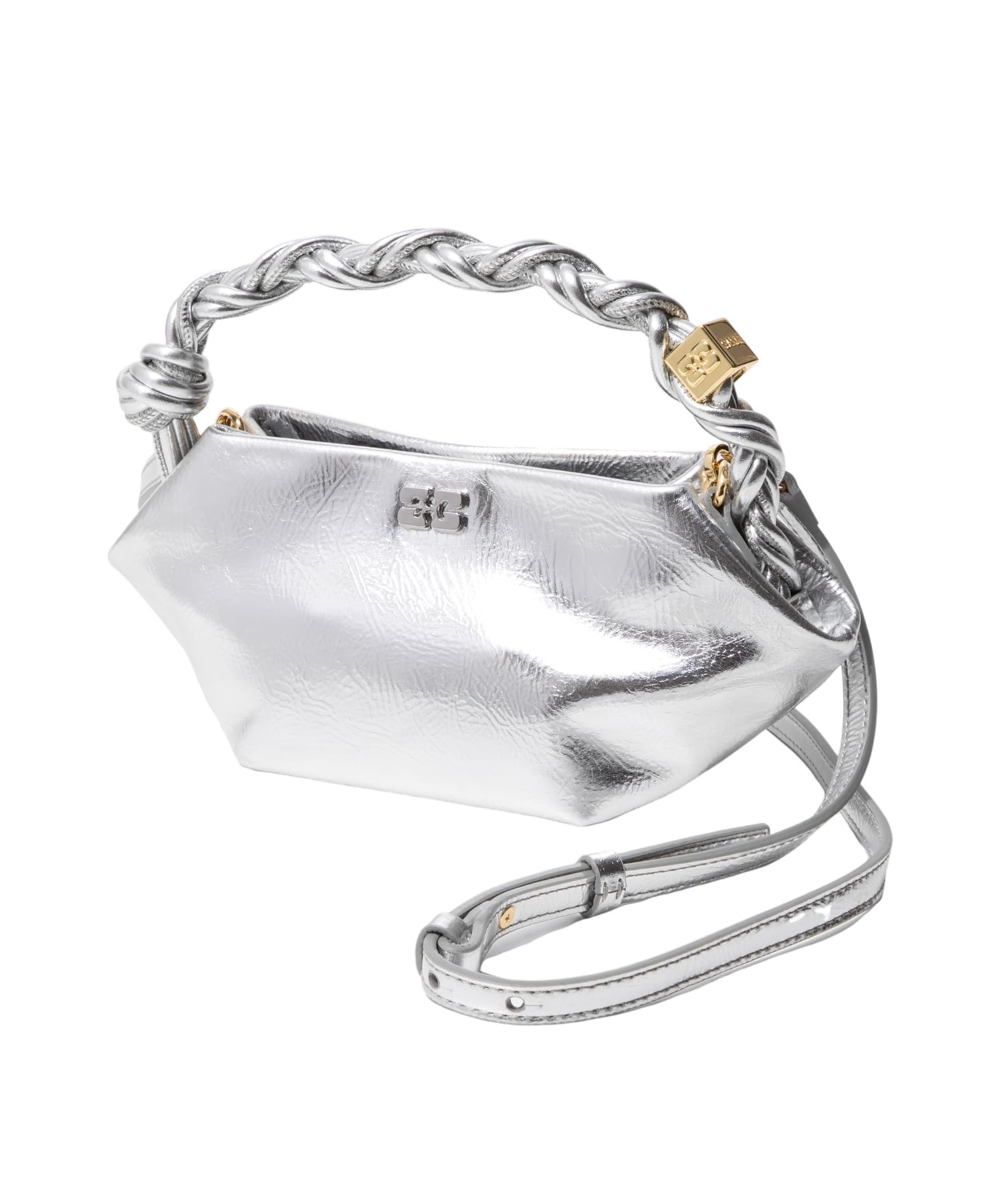 

Сумка через плече A6595 5894 BOU BAG MINI METALLIC SILVER [Gunny] Жіноча [Артикул] срібний