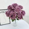 Rose Bridal Wedding Decor Artificial Silk Flower Bouquet For Home Stage Events