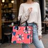Floral Print Tote Bag Stylish Daily Shoulder Bag Casual Fashion Handbag for Ladies Outdoor Shopping Use