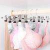 10PCS Metal Windproof Hanger For Clothes Pants Coat Non-Slip Drying Hangers With Adjustable Clips Closets Wardrobe Storage Racks