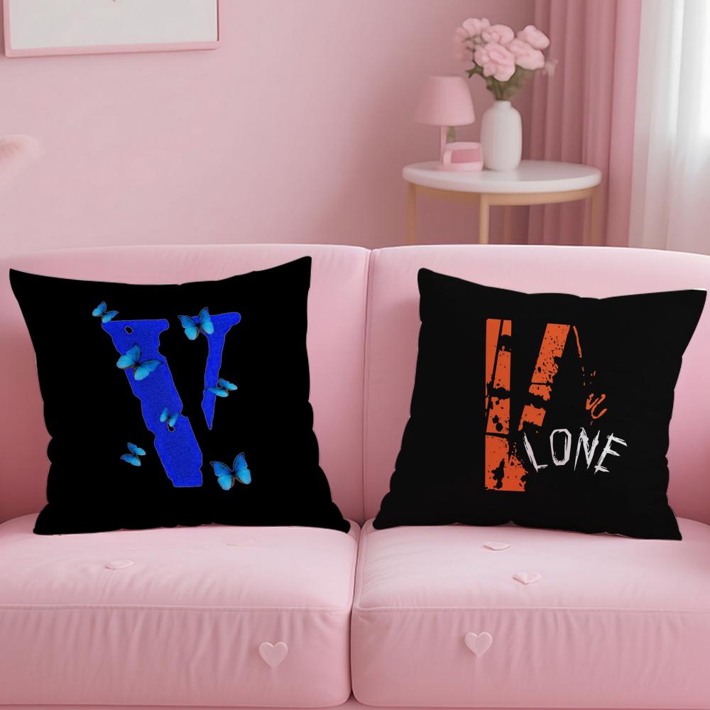 popular fashion brand Vlone Cushion Cover Soft & Easy-Wash Pillow Case – Versatile for Couch, Bed, Travel and Office