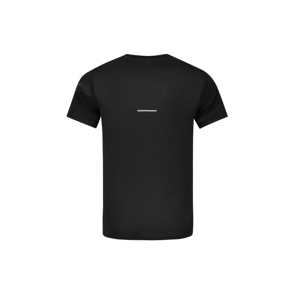 Asics Logo Print Crew Neck Drop Shoulder Short Sleeve T-Shirt Men Tops Black 2011C836-001