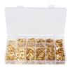 750Pcs/Box Gold Bare Male Female Tab Terminals Uninsulated Crimp Wire Connector Kit