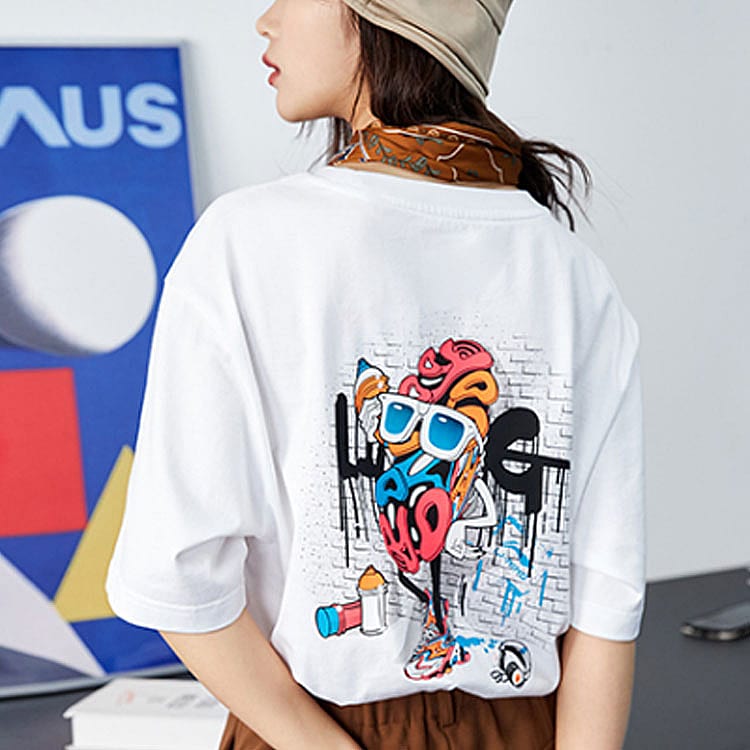 Li Ning Sports Fashion Collection T Shirts Unisex White Crew Neck Moderate Straight Fit AHSR406-1