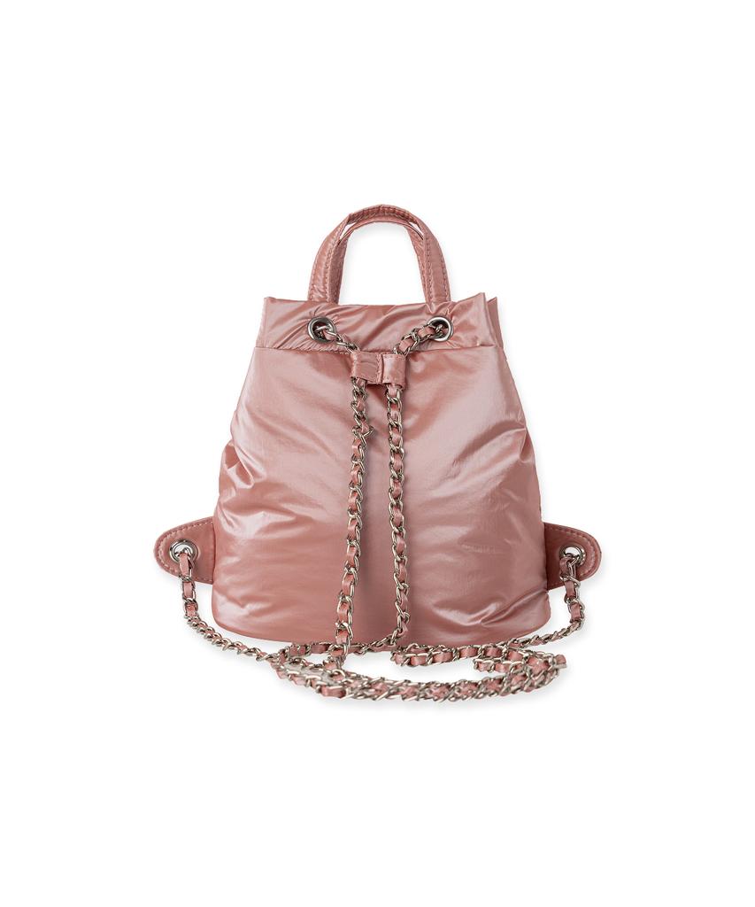Abeehums Glossy Mini Backpack Abh348-708 Pink