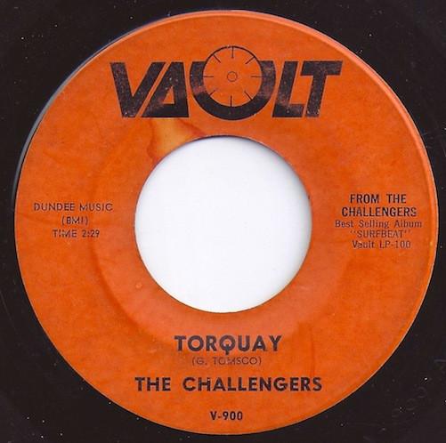 

7inch Record CHALLENGERS - Torquay / Bulldog V900 Vault 1962 Japan Rock Used