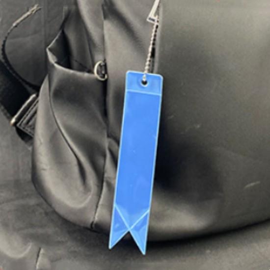 5 шт./набор Светоотражающий брелок «Звездная ночь» - Креативный ПВХ Светящийся Безопасный Шарм для Сумки для Рюкзаков Велосипедного Снаряжения Ночной Предупреждающий Брелок