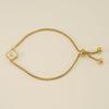 Stainless Steel Shell Clover Letter Bracelet Unique Design Fashionable Wrist Jewelry for Women
