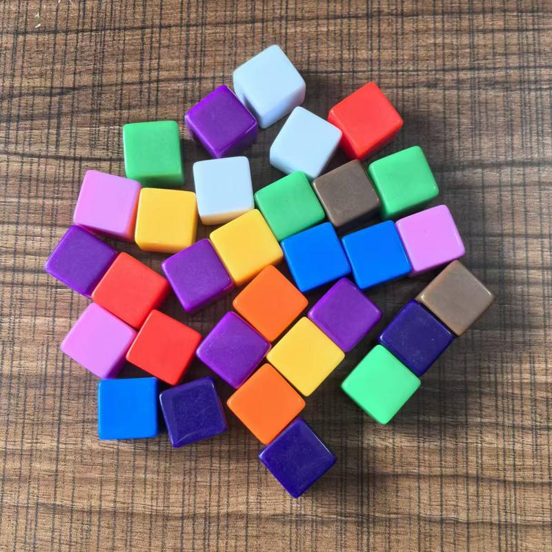 20 Stück Leere Würfel 16MM Zählwürfel Mathe-Lernmittel Lernmaterialien für Kinder Lernspielzeug Juegos Didácticos Para Niños
