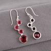 Pink Rubellite Gemstone Earrings  925 Stamped Silver Handmade Beautiful Jewelry EE-161-12