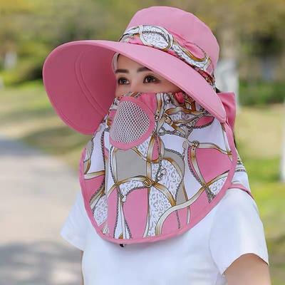 Sommer Frauen Outdoor Print Fischer Hut Uv-schutz Breite Krempe Garten Arbeit