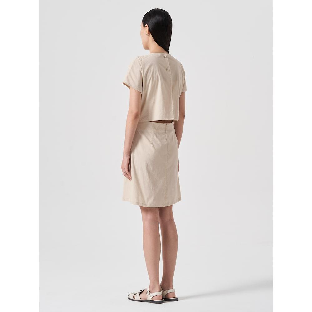 8SECONDS Backless Mini Dress Beige