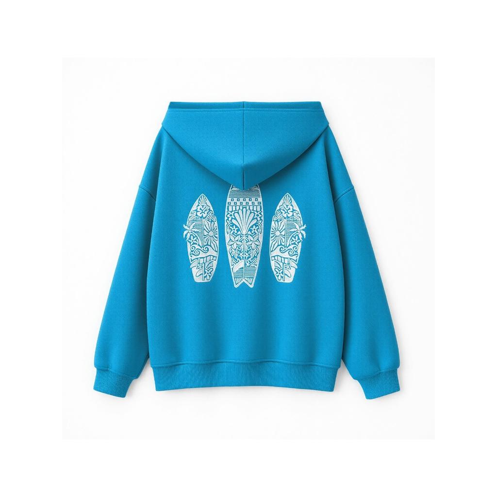 STREETRICH Luxus Damen Frühling Herbst Kapuzenpullover Langarm Surfbrett Stickerei Reißverschluss Hoodie Alternative Kleidung