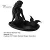 Decorative Ring Holder 3D Printed Mermaid Jewelry Tray, Vintage Rings Earrings Necklaces Organizing Display Tray Dish, Trinket Keys Plate for