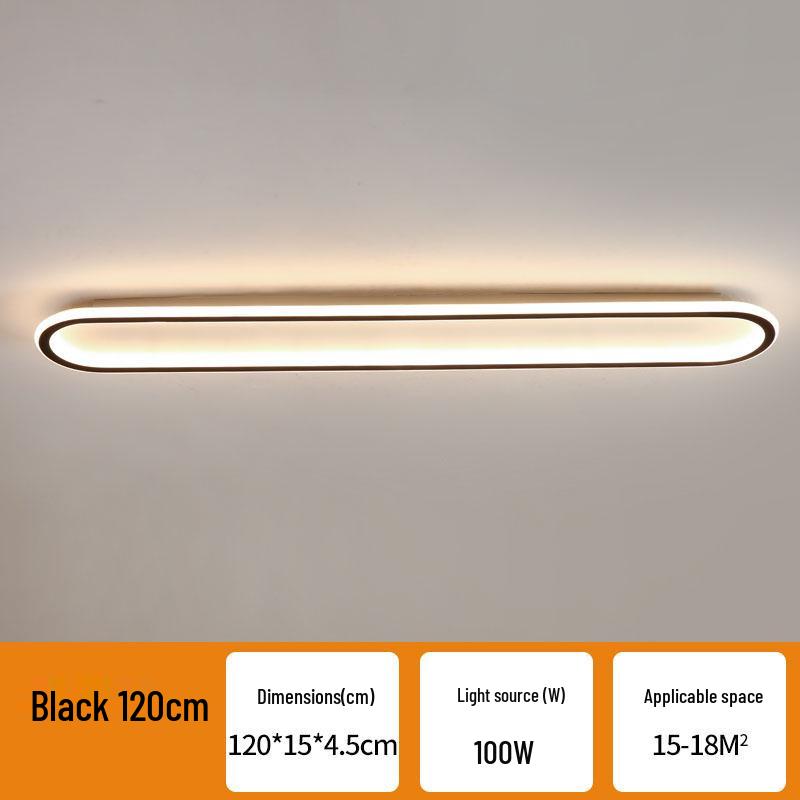 2024 Modern Long Strip Ceiling Light for Hallway, Bedroom, Dining Room, Balcony, Walk-in Closet, and Staircase