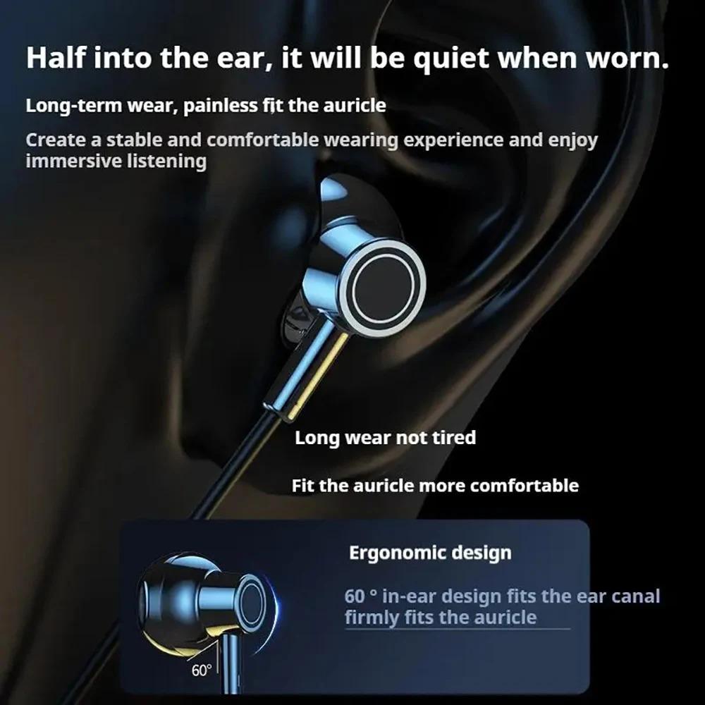 Bluetooth 5.4 Kopfhörer mit HD-Bildschirm Drahtlose Headsets Nackenband HiFi Stereo-Kopfhörer Geräuschreduzierung Ohrhörer für Live
