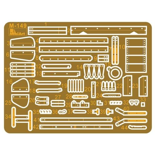 Miniart 1/35 British Austin Armoured Car 1918 Dunsterforce Interior Kit Plastic Model Kit MA39023