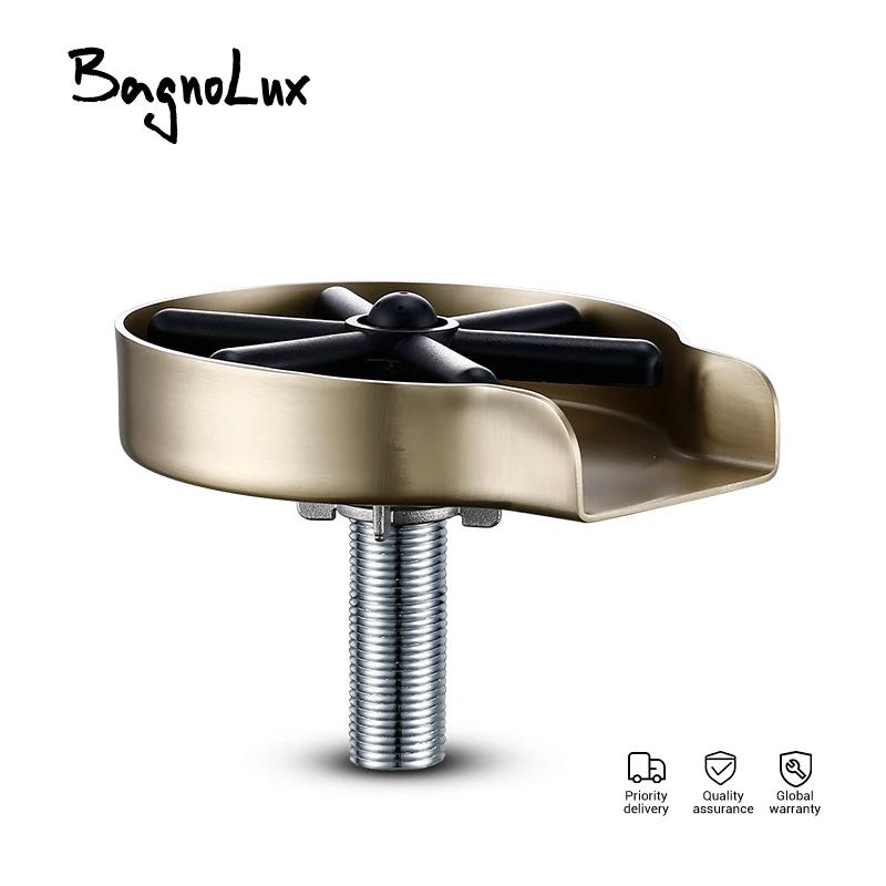 Sink Faucet Glass Rinse Cup Washer Stainless Steel Metal High Pressure Cleaner Bottle Automatic Wash Cups Home Bar Coffee Tea