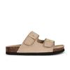 Cowhide Version~ Retro Buckle with Thick-bottomed Beach Slippers Women's Genuine Leather Sandals To Wear Xia Xin