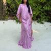 Women's Fashion Casual Contrast-Print Loose Long Dress Set Two-piece