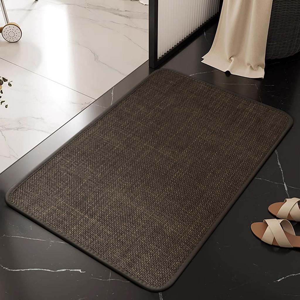 Bathroom Floor Mat Bathroom Door Mat Absorbent Non-slip Floor Mat Household Door Mat Toilet Bathroom Quick-drying Carpet