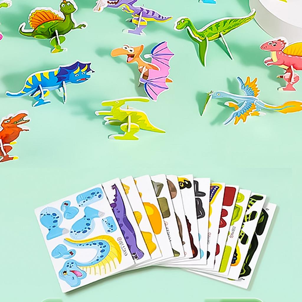 25 STÜCKE/Set Buntes Puzzle Spielzeug Cartoon Tier Thema Puzzle Block Lernspielzeug für Kinder Hand-Auge-Koordination Spielzeug