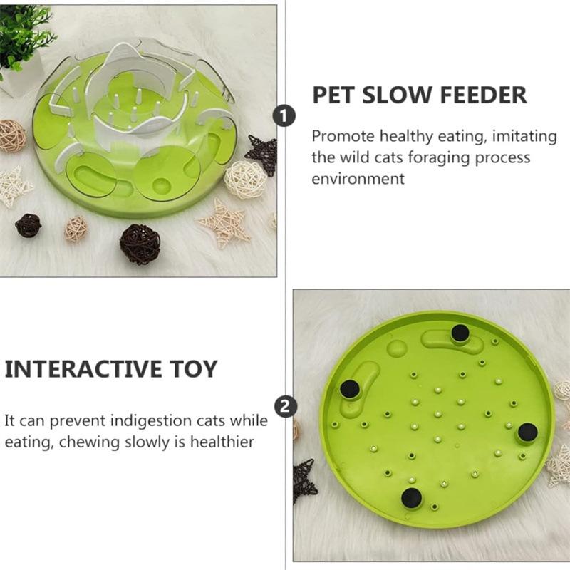 Grenzüberschreitendes Katzenlabyrinth Slow Feeder Puzzle-Napf - Anti-Schling-Trainingsspielzeug
