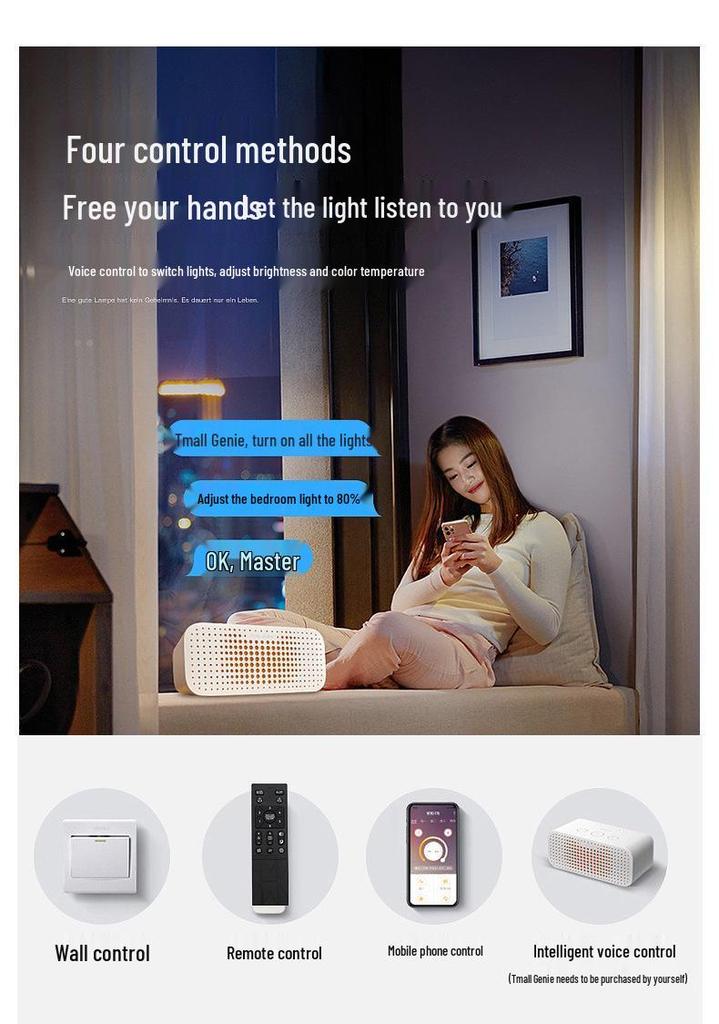 Nordic Rectangular LED Ceiling Light for Living Room and Bedroom