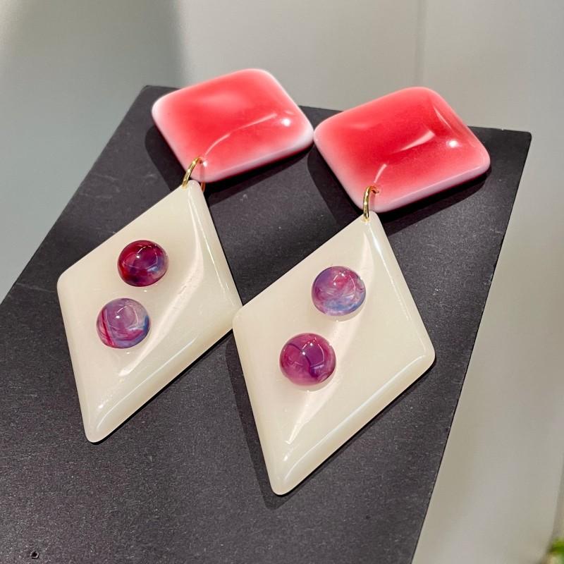 

Модные серьги-подвески для женщин розовый