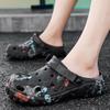 Plus Size 40-47 Summer Men Slippers Clogs Light Soft EVA Men's Hole Shoes Outdoor Sandals Home Garden Shoes Male Beach Flats