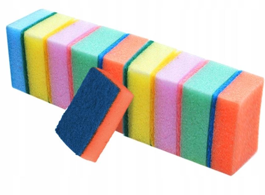 Kitchen Sponge, Kitchen Sponge, Dishwashing Sponge, Set Of 10 Sponges.