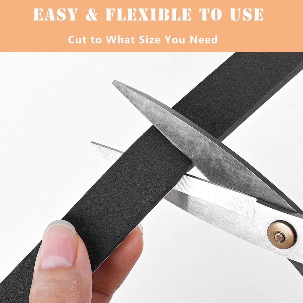 Gray Self-adhesive Foam Sealing Tape, 15mm & 30mm Strip