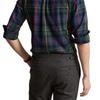 Polo Ralph Lauren FW22 Logo Plaid Print Long Sleeve Shirt Men shirts Navy 710885077-003