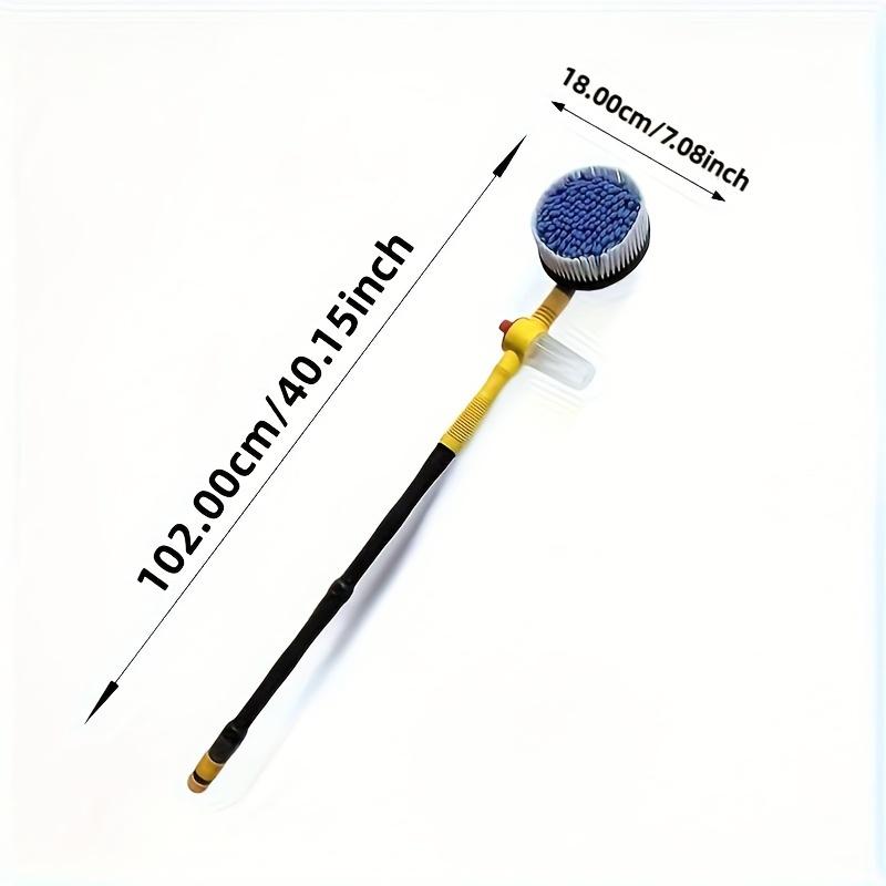 Zestaw do mycia samochodów, obrotowy mop samochodowy 360°, szczotka do czyszczenia samochodu z mikrofibry, wyjmowana szczotka teleskopowa, duża dysza natryskowa, pistolet natryskowy