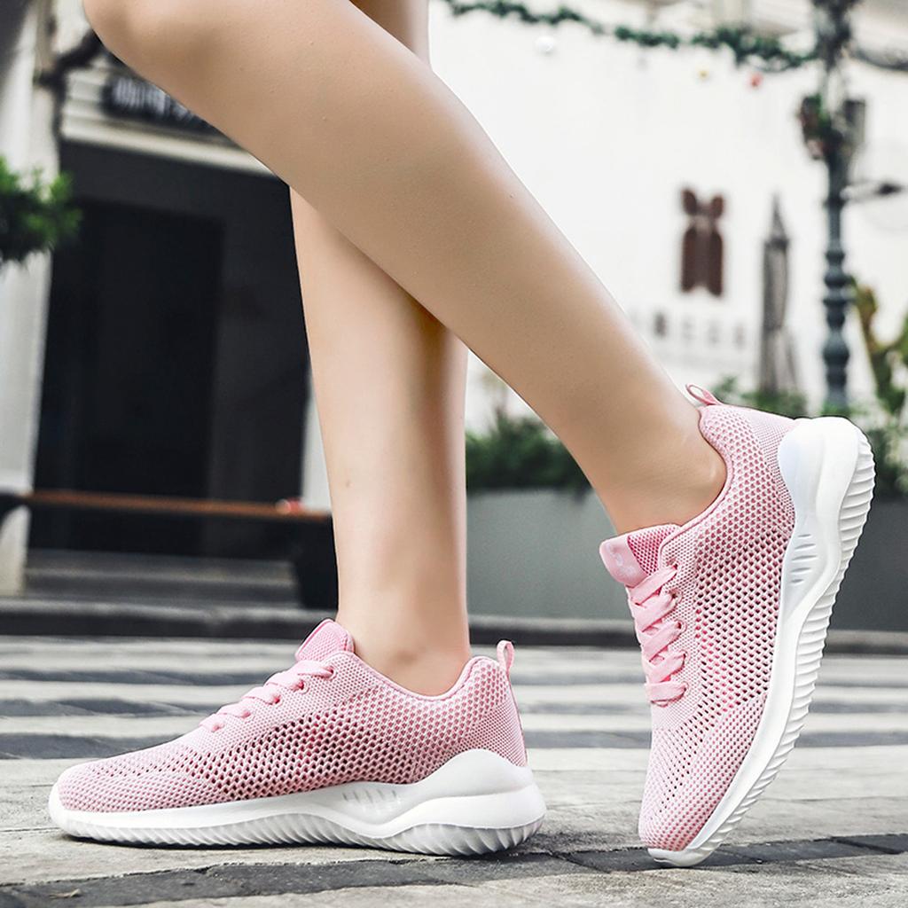 Women's Fly Woven Breathable Running Shoes Outdoor Casual Shoes