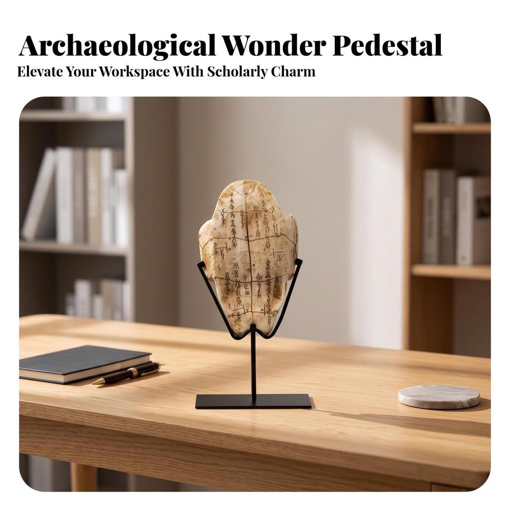 Decor Sculptural Fossil Style Desk Ornament for Art Collectors