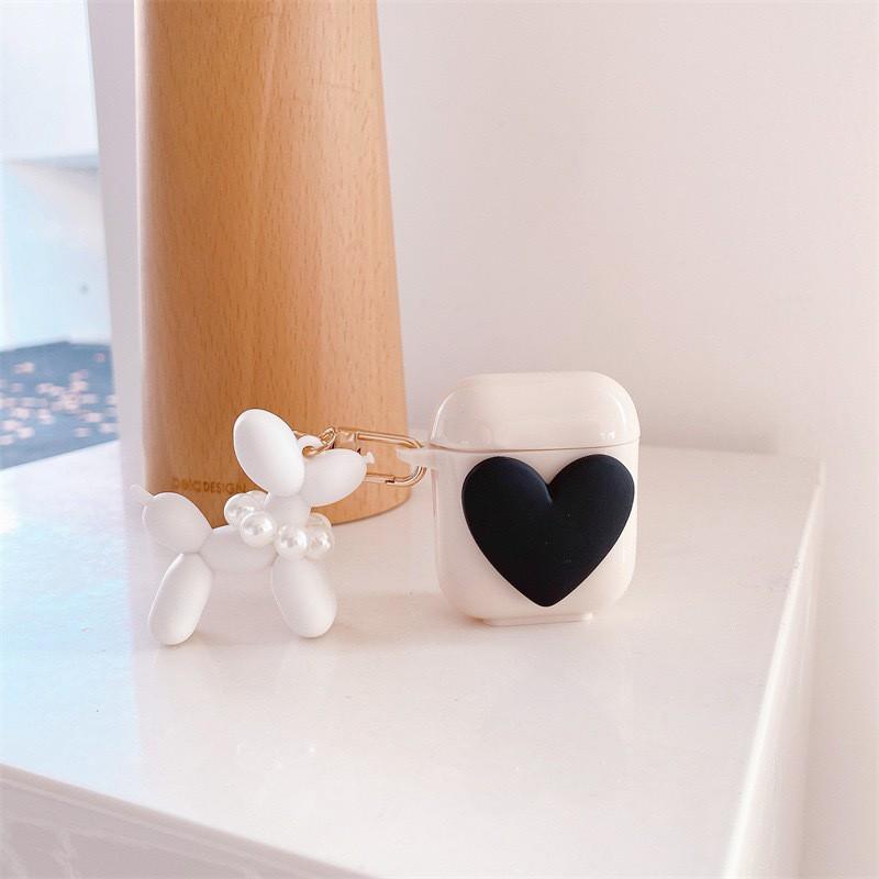 

Solid Color Big Heart Simple Bluetooth Earphone Protective Case AirPods 1/2/3/AirPods Pro AirPods Pro2 Generation
