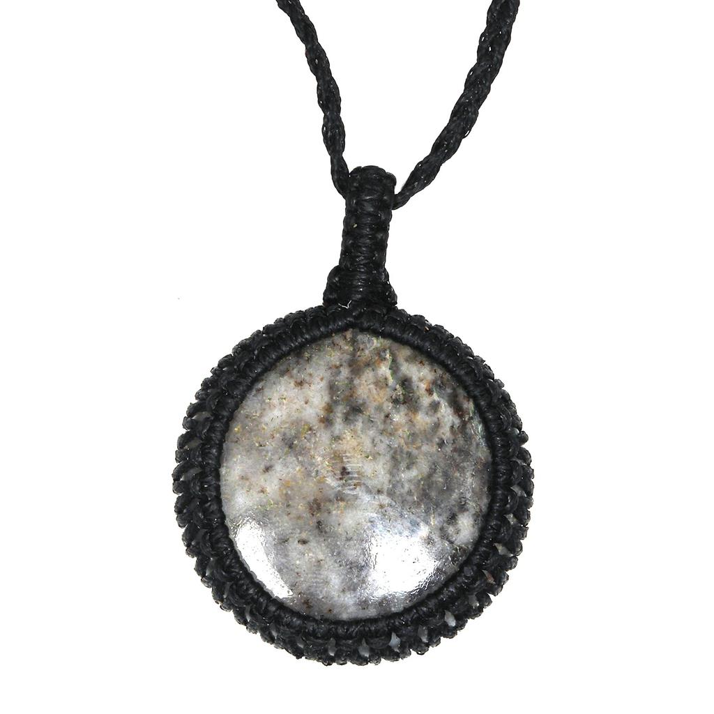 Jasper Macrame Handmade Necklace Gemstone Jewelry Thread 20-36''Ad Pendant