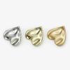12Pcs/lot 15-23mm High end irregular heart-shaped metal button sweater suit coat decoration heart-shaped button
