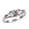 Natural Tanzanite Gemstone 925 Solid Sterling Silver Jewelry Ring Size 8 N5b68