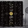 Astrology Shower Curtain Planetarium Themed Astronomical Image Of Constellations With Horoscopes Cloth Fabric Bathroom Decor Set