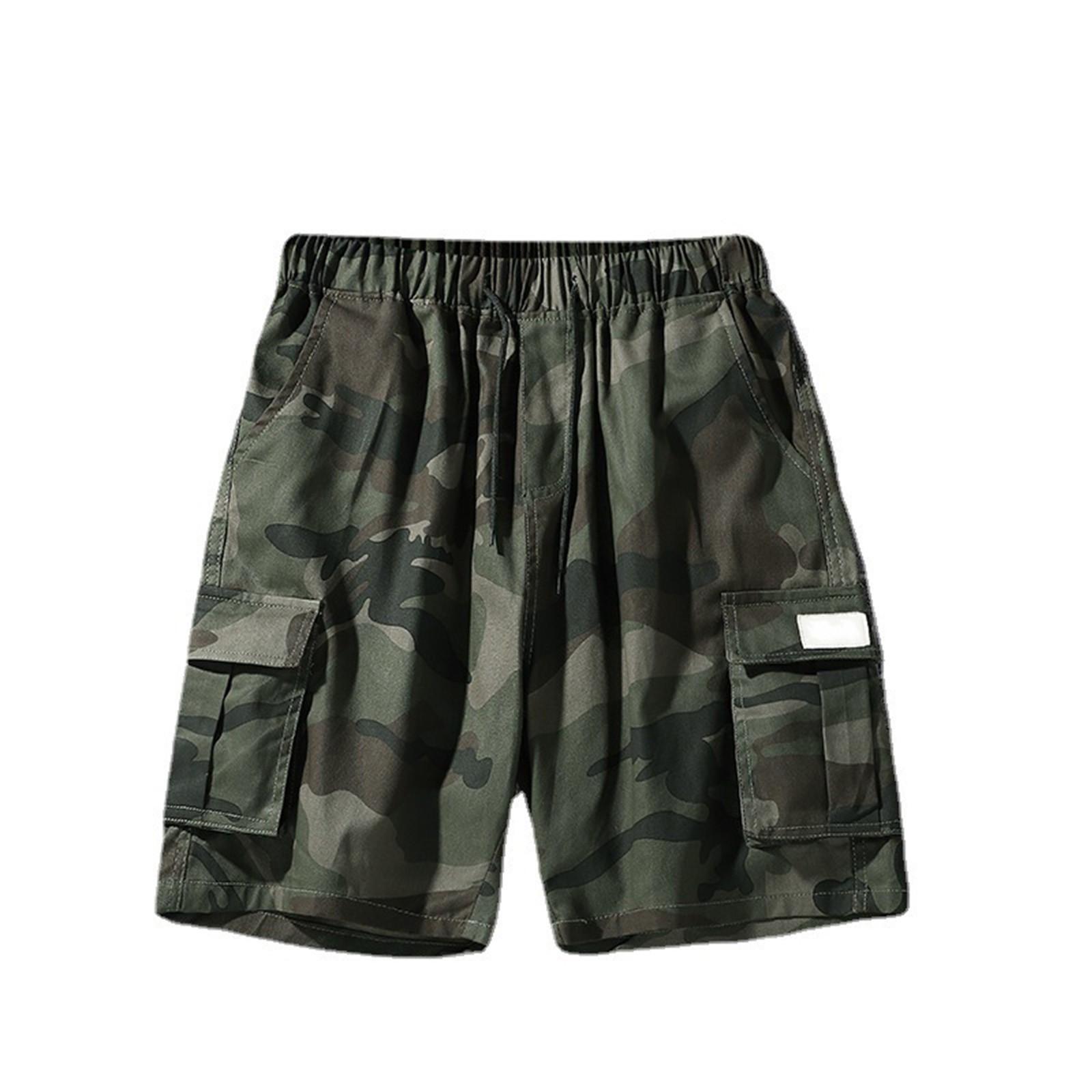 

Мужские летние свободные спортивные шорты-карго с несколькими карманами, повседневные брюки, брюки-квотер S