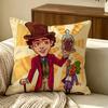 Tvshow Wonkas Cushion Cover Pillow Cover Nordic Minimalist Throw Doublesided Print Cushion Case For Sofa Bedroom Decor