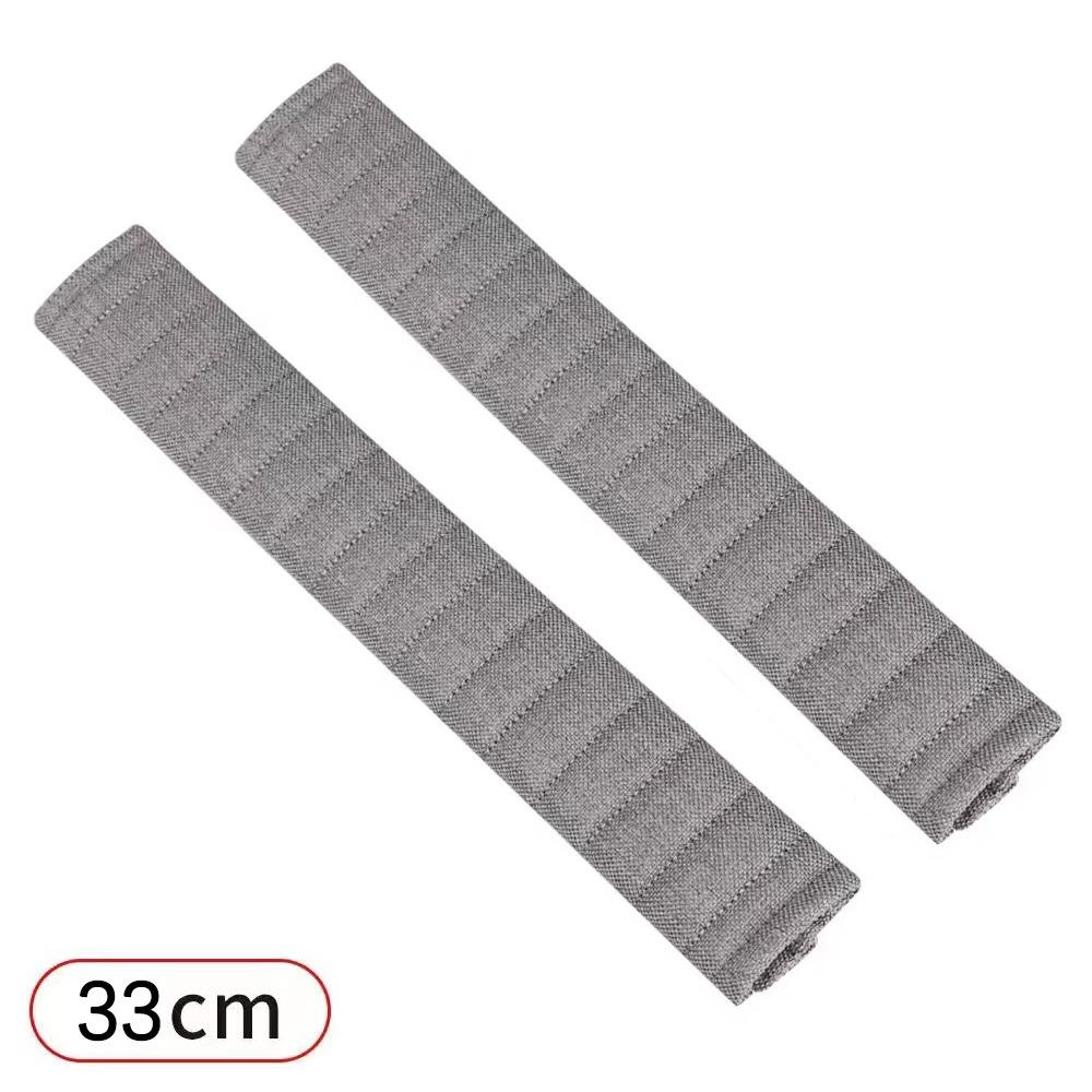 2Pcs Linen-cotton Car Seat Belt Cover Comfort Car Seat Belt Pad Car Accessories Car Use