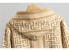 European Style Women's Spring Knitted Set: Hooded Sweater & Slimming Wide-Leg Pants